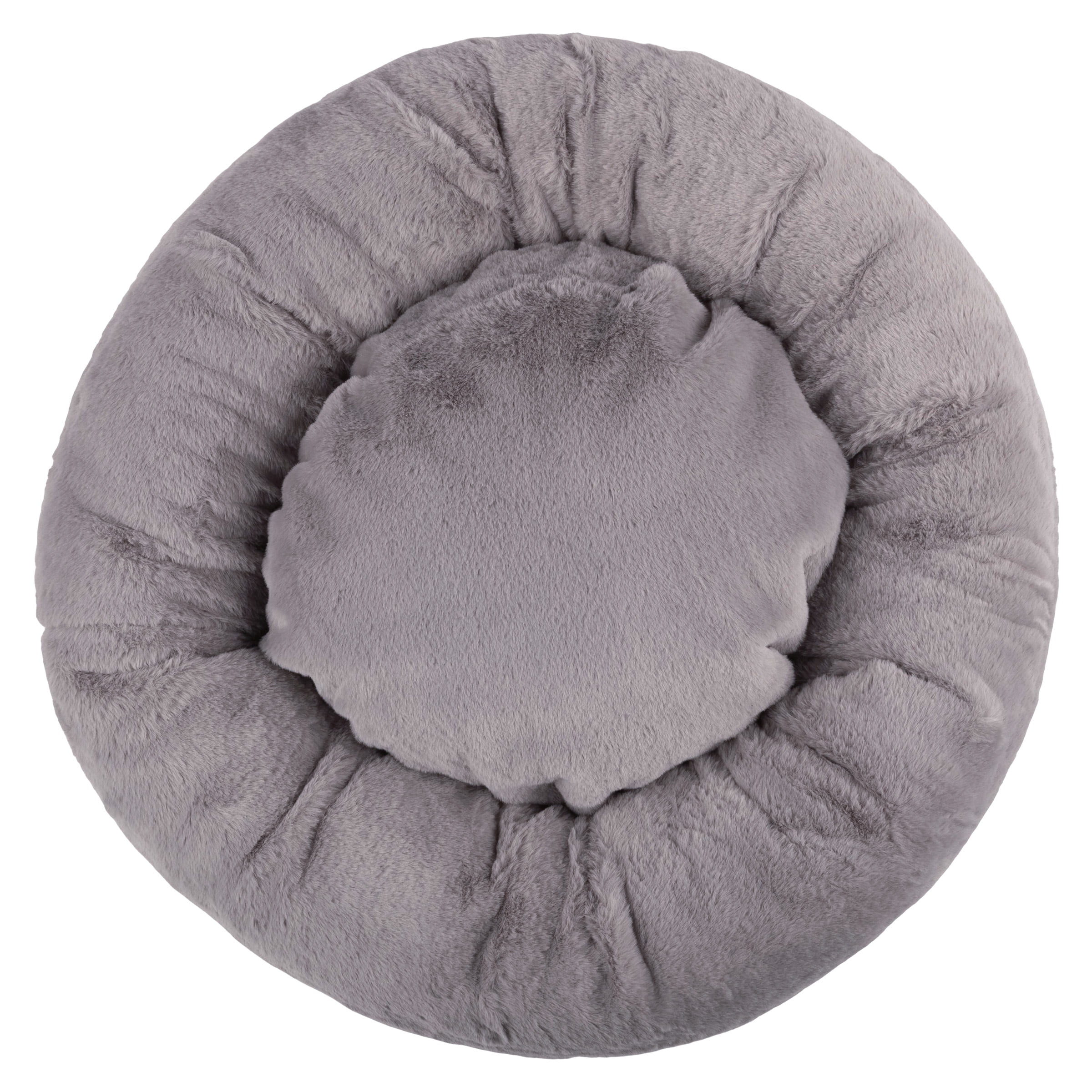 PETMAKER Dog Bed - Donut Dog Bed and Cat Bed for Small Pets (Gray)
