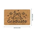 thumbnail image 2 of Graduation Season Front Door Mat 2025 Welcome Mat For Front Door With Non Backing Easy To Clean Entry Mats For Indoor Outdoor Porch Home Fuzzy Throw Blanket Warm Blanket Rugs for The Bedroom Living, 2 of 3