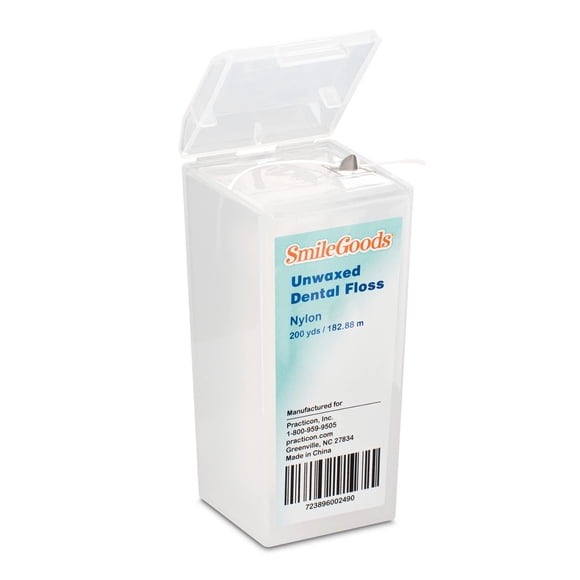 Hilo dental Practicon SmileGoods sin cera 183 m de nailon