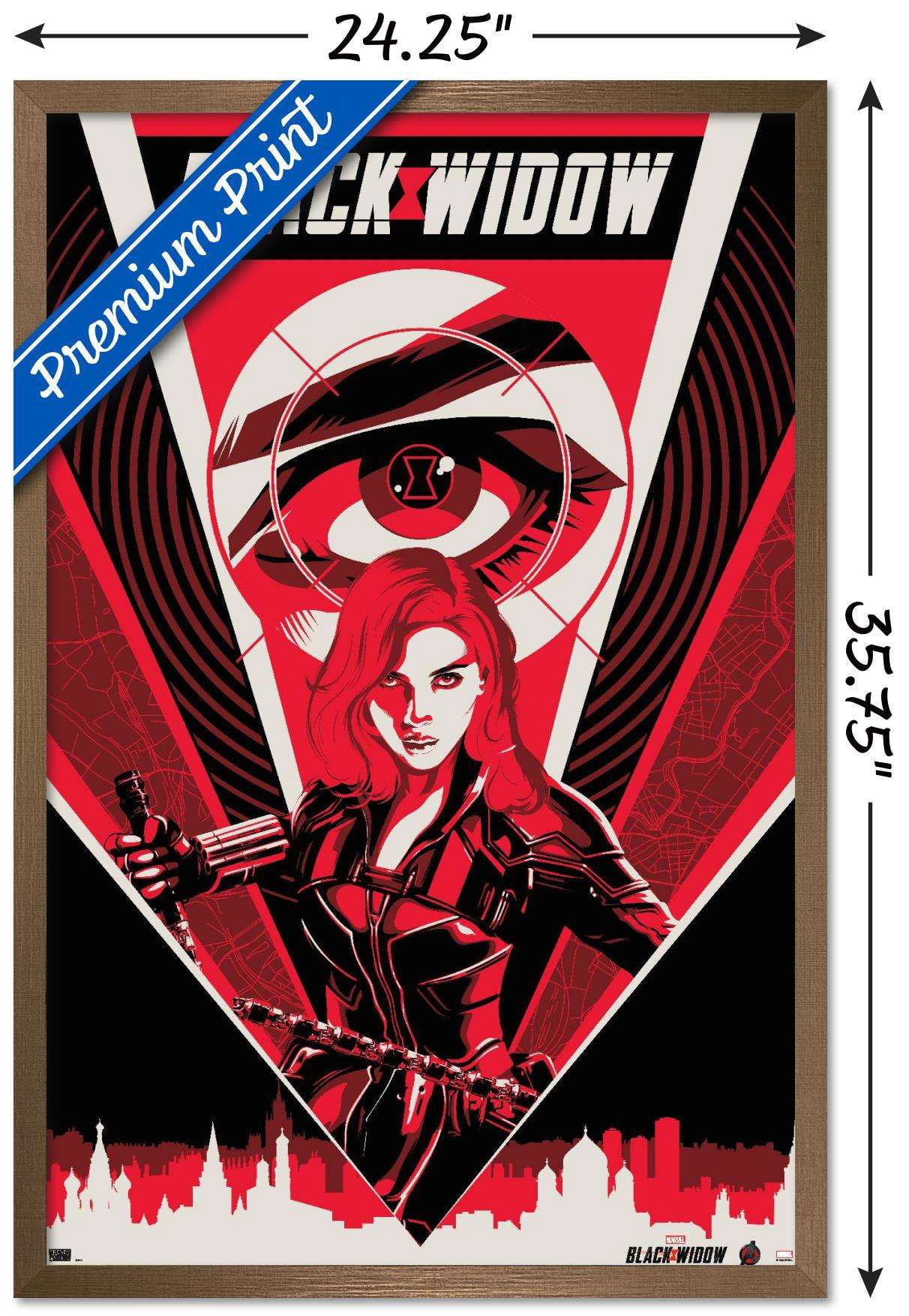Marvel Cinematic Universe - Black Widow - Eye Wall Poster, 22.375" x 34", Framed
