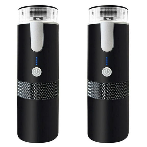 2X Wireless Electric Coffee Machine 1200MAh USB Rechargeable Outdoor Travel Car Home Portable Fully Automatic