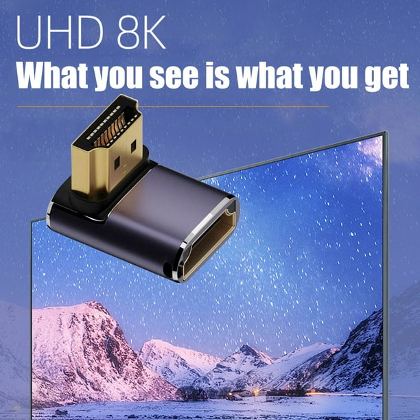 Convertidor De Cable Adaptador de cable 8K 60Hz 2.1 Conversor de 48 Gbps compatible con HDMI para MacBook (A8K-07)