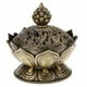 thumbnail image 1 of Quemador de incienso de flor de Buda chino, incensario hecho a mano de aleación para decoración budista de la oficina en casa Yuarrent HA8326-00B, 1 of 6