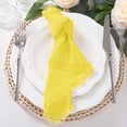thumbnail image 6 of 6Pcs ReusableTable Napkins,16.5x16.5 inches Washable Cloth Napkins with Fringe,QZS Reusable Dinner Table Decor for Wedding Party Decor, 6 of 6