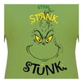 thumbnail image 3 of Playera El Grinch para Dama, con Estampados del Rostro De El Grinch y Frase Verde Talla G, 3 of 4