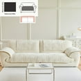 thumbnail image 4 of 1pc Plush Non-Slip Sofa Cover, Modern Luxury, Pet-Friendly, Breathable, Fashionable Home Decor, Suitable for Living Room, Bedroom, Office, Polyester Fabric, Machine Washable, No Print, 4 of 10