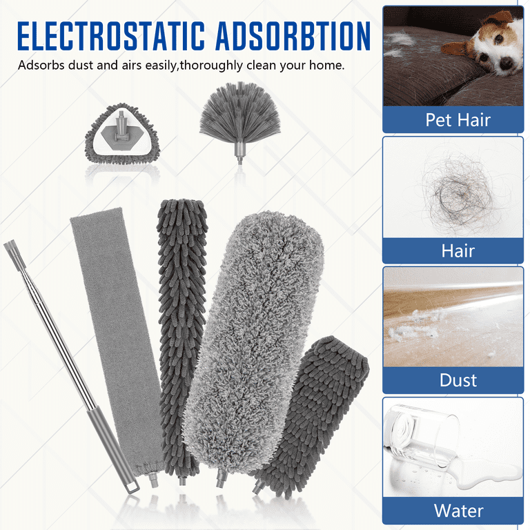 Sugarday Microfiber Duster 7-Piece Kit with 100" Pole photo 6
