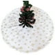 thumbnail image 2 of Falda de árbol de Navidad con cuentas de copo de nieve brillante, 78cm/90cm, falda de árbol de felpa, decoración de árbol blanco de Navidad, 2 of 4