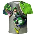 thumbnail image 1 of Camiseta con estampado de Super Mario Bros para niños y niñas, ropa de juego clásico, divertida, de manga corta qym unisex, 1 of 2