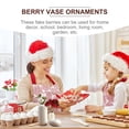 thumbnail image 6 of Gymnture christmas 5pcs Red Berry Stems for Christmas Tree and Home Decor, 6 of 10