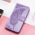 thumbnail image 6 of Designed for Moto G Play 2023 Case Wallet,Women Flip Protective Cover with Credit Card Holders Butterfly Embossed PU Leather Stand Wrist Strap Phone Case for Motorola Moto G Play 2023 (Lavender), 6 of 14