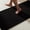 Black, variant on BULULOM Small Bathroom Rugs Non Slip Washable, Super Absorbent Thin Bath Mat Quick Dry Low Pile Bathroom Cerpet, Dark Grey 16"x24"