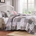 thumbnail image 1 of Barefoot Bungalow Gl-1812Amst Giulia Quilt Set, Twin, Gray, 1 of 7