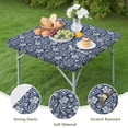 thumbnail image 4 of Vibrant Floral Bohemian Elastic Tablecloth, 36x36 Inch Square Cover for Decorating Your Patio, Kitchen, and Card Tables, 4 of 6