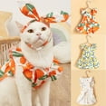thumbnail image 1 of shenmeida Dog Dress Pet Skirt Doggie Apparel Puppy Flower Printed Dresses for Small Dogs Girl and Cats, 1 of 7