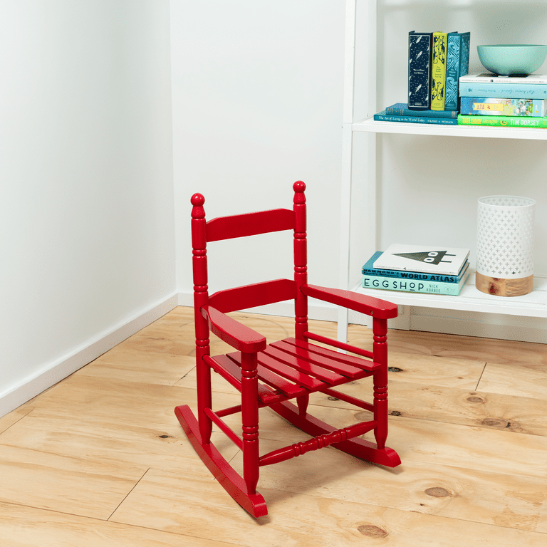 ポロックチェア　赤 Jack Post Small Wooden Rocking Chair for Children Ages 1-3, Indoor
