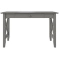 thumbnail image 3 of AFI Lexi Solid Wood Writing Desk with Felt Lined Drawer in Gray, 3 of 7