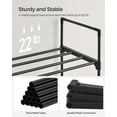 thumbnail image 3 of SONGMICS Shoe Rack, 3 Tier Shoe Organizer, Metal Shoe Storage Shelf for 15 Pairs of Shoes, Easy to Assemble, Entryway, Black ULSA303B02, 3 of 8