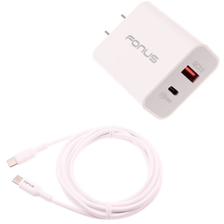 36W PD Home Charger Fast Type-C for Google Pixel 9/Pro/Pro XL/9a Phones - 6ft Long Cable USB-C Power Cord QC3.0 Adapter Wall AC Plug Wire