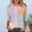 Orange, variant on Qulqfy Causal Womens T Shirts Loose-Fitting 3/4 Length Sleeve Boat Neck Tunic Stretchable Raglan Basics Vacation Tops for Women Trendy L