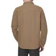 thumbnail image 2 of The American Outdoorsman Fleece Lined Washed Canvas Shirt Jackets for Men (Driftwood, XL), 2 of 2