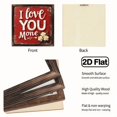 thumbnail image 4 of 2D Flat 1pc Romantic Valentine Art Decorative Sign 'I Love You More' 8x8 Inch Wooden Sign, Farmhouse Wall Plaques for Kitchen, Entrance, Cafe, Office DeskWall Decor, Perfect for Valentine'S Day, 4 of 9