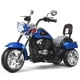 thumbnail image 2 of Costway Moto en Estilo Chopper para Niños Moto Montable Alimentada a Batería con Música Marcha Adelante y Atrás Conducción Realística Azul, 2 of 9