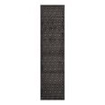 thumbnail image 3 of Unique Loom Outdoor Trellis Textured Collection Area Rug - Spatial (2' x 8' Runner Charcoal/Ivory), 3 of 7