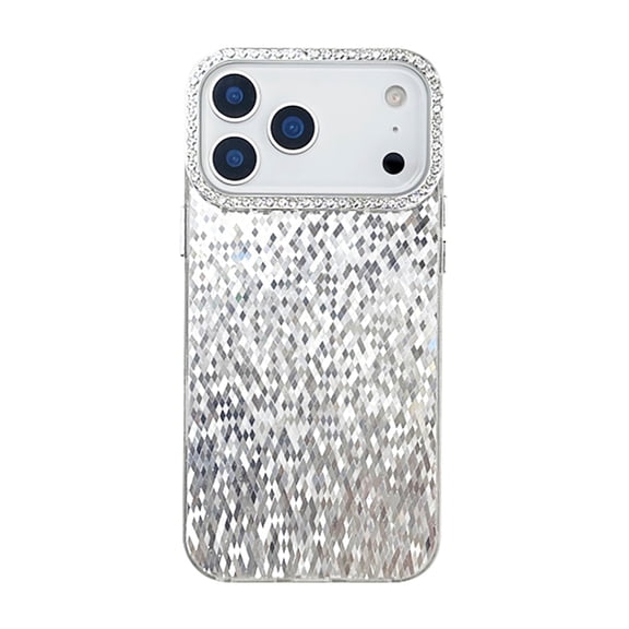 Blush Shine Glam Case for iPhone 17 Pro - White
