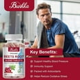 Bunkka Organic Beet Root Extract Capsules, Heart Chews Supplement