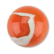 Big Game Toys~1X Orange Creme Mammoth Marble 1 5/8 (42mm) Glass Ball Large Huge Orange White Shooter Swirl