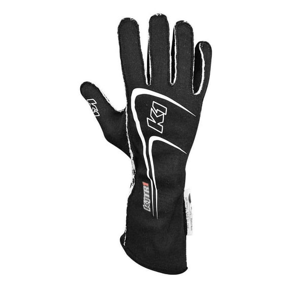 K1 Racegear Glove Track 1 Black XX- Small Youth