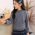 thumbnail image 4 of ShomPort Sweaters For Girls Boys Half Turtleneck Pullover Warm Soft Knitwear Long Sleeve Casual Sweater, 4 of 5