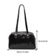 thumbnail image 3 of Bolso Hombro para Mujer Bolso Boston Color Sólido para Compras Viajes (negro), 3 of 9