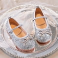 thumbnail image 6 of Girls Glitter Sequin Mary Jane Dress Shoes Bowknot Princess Ballerina Flats for School Wedding Party, 6 of 8