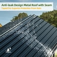 thumbnail image 6 of Walsunny 20X20 FT Carport, Outdoor Heavy Duty Carport Canopy with Galvanized Steel Roof, Metal Carport Extra Large Garage Car Storage Shelter, 6 of 9