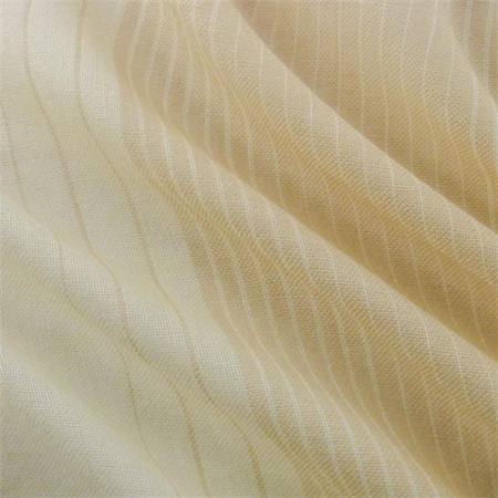 Beige Ivory Jr Scott Wool Stripe Drapery Fabric Fabric By The