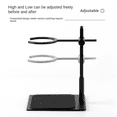 thumbnail image 2 of Adjustable Double Filter Cup Holder for Pour over Coffee Maker, Aluminum Alloy Dripper Stand, Coffee Drip Brewer Rack, 2 of 7