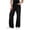 Black, variant on Mens Bootcut Baggy Jeans Stretch Flared Wide Leg Old Money Jeans Lightweight Vintage Stylish Casual Denim Pants Size S-2XL Sky Blue
