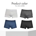 thumbnail image 3 of 2pcs Boxers Men Boxer Shorts Cotton Underwear Male Underwear Boxers Homme Man Sports Solid Underpants Sexy L-4XL Black Blue Gray, 3 of 6