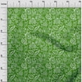 thumbnail image 3 of oneOone Cotton Poplin Twill Forest Green Fabric Jacobean Floral Dress Material Fabric Print Fabric By The Yard 56 Inch Wide, 3 of 4