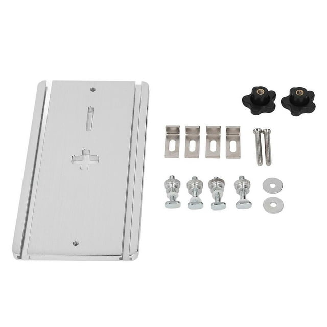 Aluminum Alloy Router Table Insert Plate for Electric Jigsaw for Woodworking