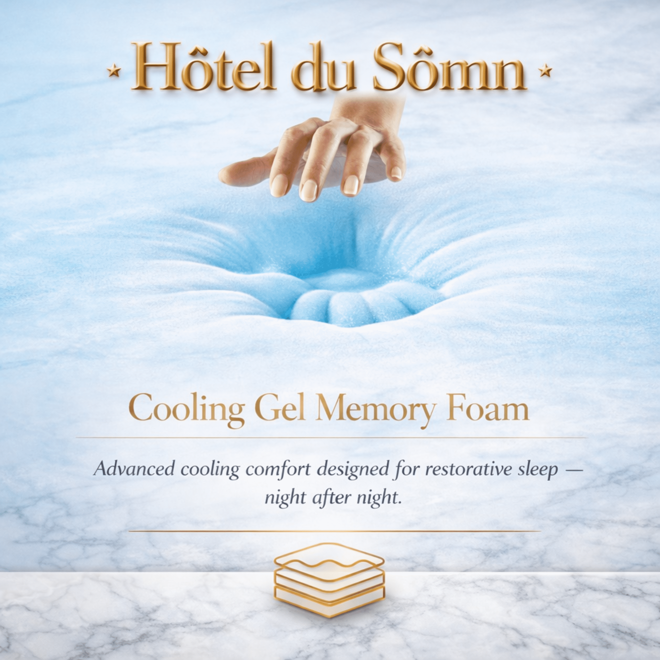 Hôtel du Sömn - 10" Premium Luxury Cooling Hybird Full Mattress