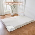 thumbnail image 2 of GOODONE 6'' Tri-Fold Mattress,Corduroy Fold Sofa Bed Memory Foam with Washable Cover,Floor Mattress for Travel,Camping,Guest,Twin,Beige,36''×75''×6'', 2 of 7