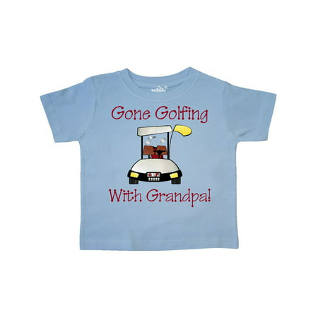 Inktastic Gone Golfing With Grandpa Toddler T-Shirt father's day gifts fathers flowers happy gift ideas father for special present unique presents dad daddy busy world's best worlds dad's no. 1 golf