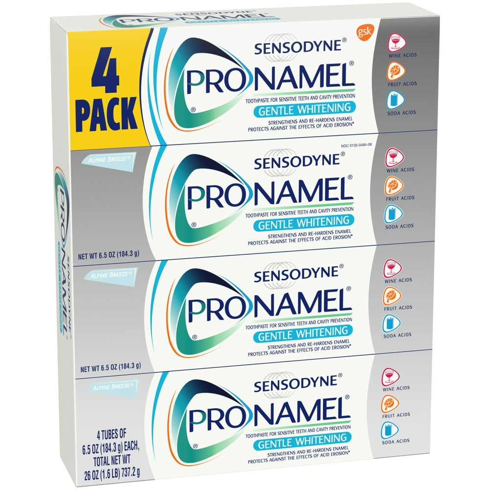 4 Pack Sensodyne Pronamel Toothpaste Gentle Whitening Alpine Breeze 6