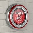 thumbnail image 4 of Atlanta Hawks Logo Retro Neon Analog Wall Clock with Pull Chain, 4 of 6
