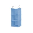 thumbnail image 1 of Youkk Cotton Linen Hanging Closet Multi Layers Pockets Clothes Organizer Bag Folding Shelves Dual Hooks Wardrobe Sorting Rack Blue 3 Layers, 1 of 8