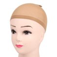 thumbnail image 1 of Wig Cap Elastic Nylon Stocking Fashionable Weaving Hair Net Caps Hairnet Fashionable Hair Net Waterproof Hair Mesh Girls Women Modeling Props Skin Color, 1 of 7