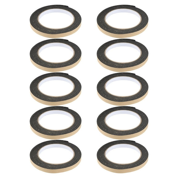 Greenadscape 10Rolls Black Caulk Tapes Sealing Strips for Kitchen Prevent Dirt Accumulation 78.60X0.39X0.12In